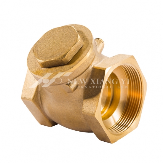 Tee pattern swing check valve