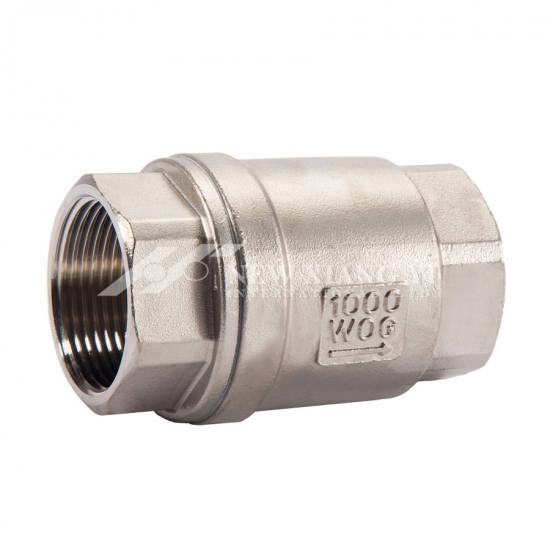 Stainless steel vertical check valve